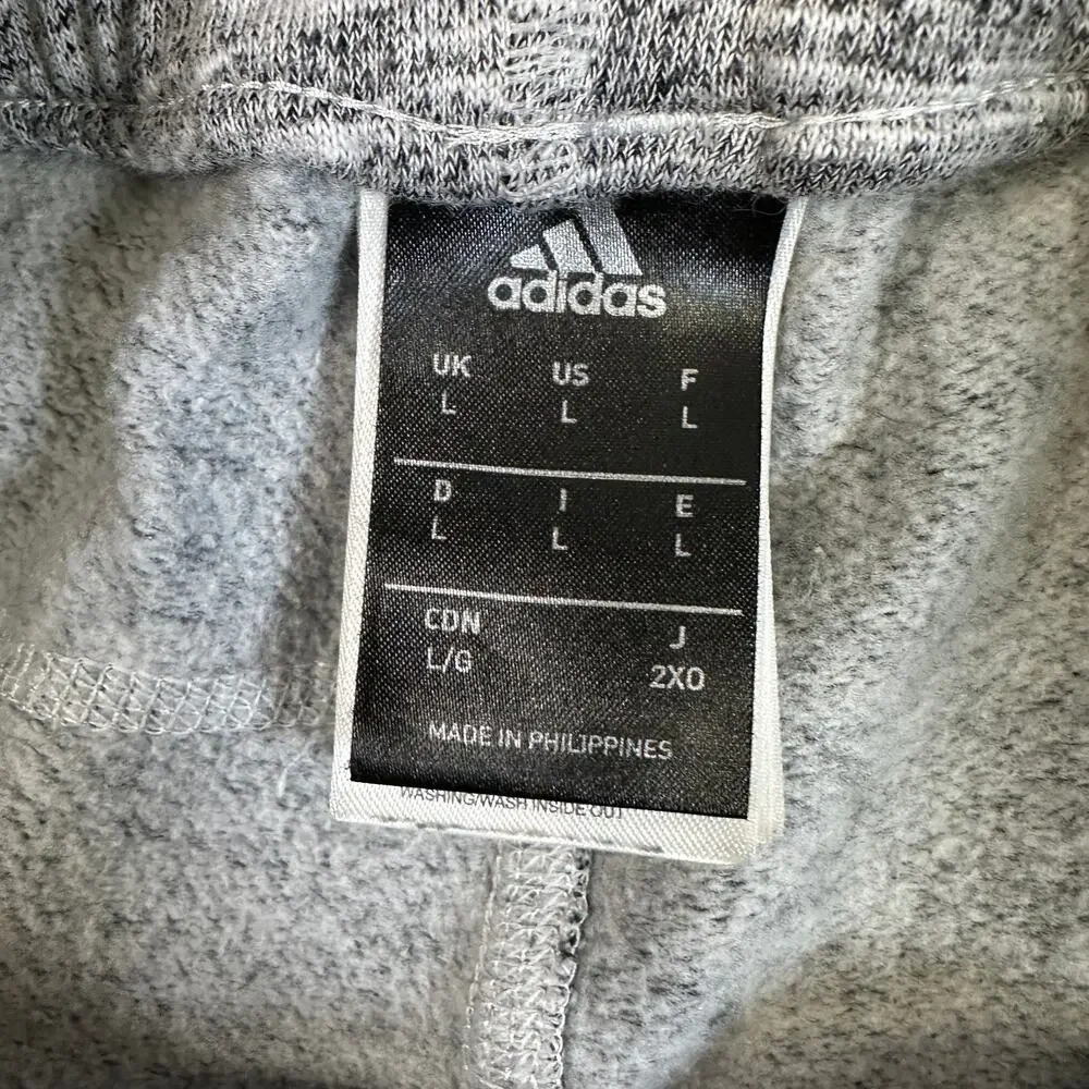 adidas Oregon Elite Fleece Jogger Mens L Gray Super High Rise Tapered Active Gym